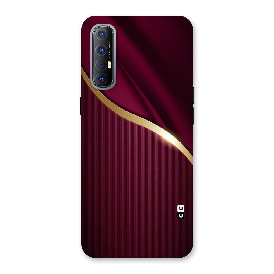 Smooth Maroon Back Case for Reno3 Pro