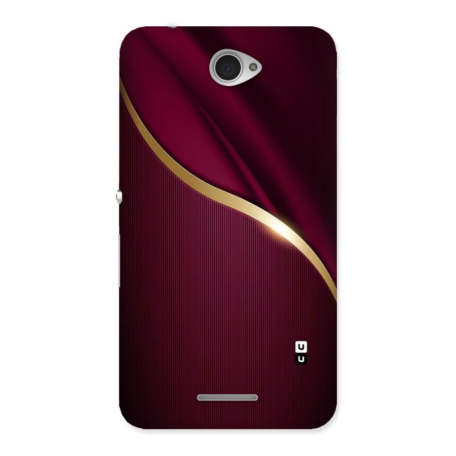 Smooth Maroon Back Case for Sony Xperia E4