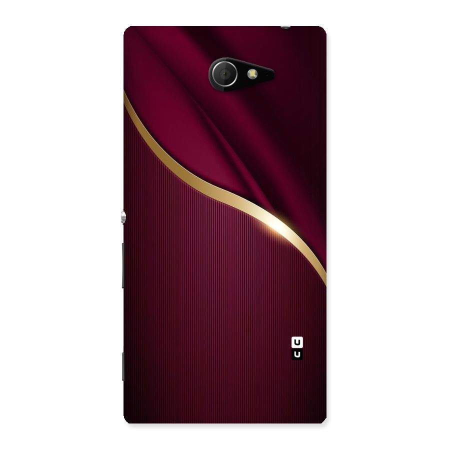 Smooth Maroon Back Case for Sony Xperia M2
