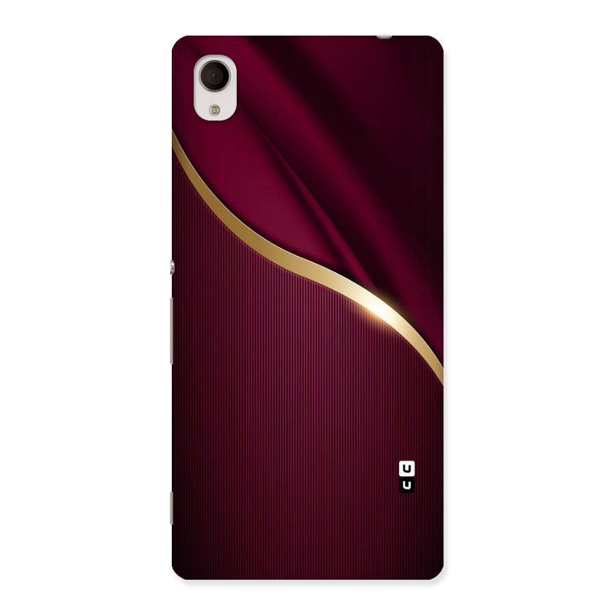 Smooth Maroon Back Case for Sony Xperia M4