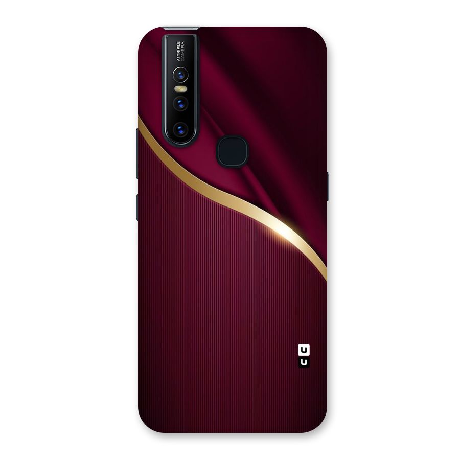 Smooth Maroon Back Case for Vivo V15