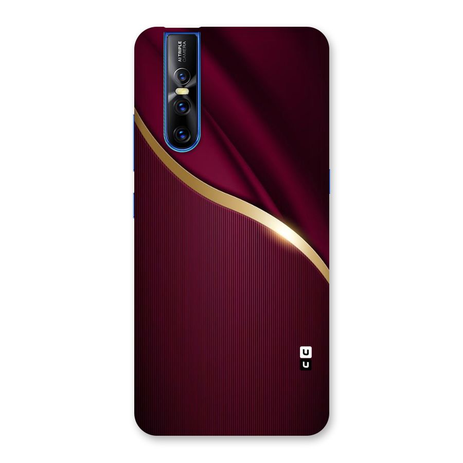 Smooth Maroon Back Case for Vivo V15 Pro
