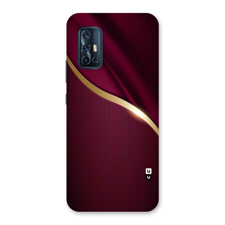 Smooth Maroon Back Case for Vivo V17