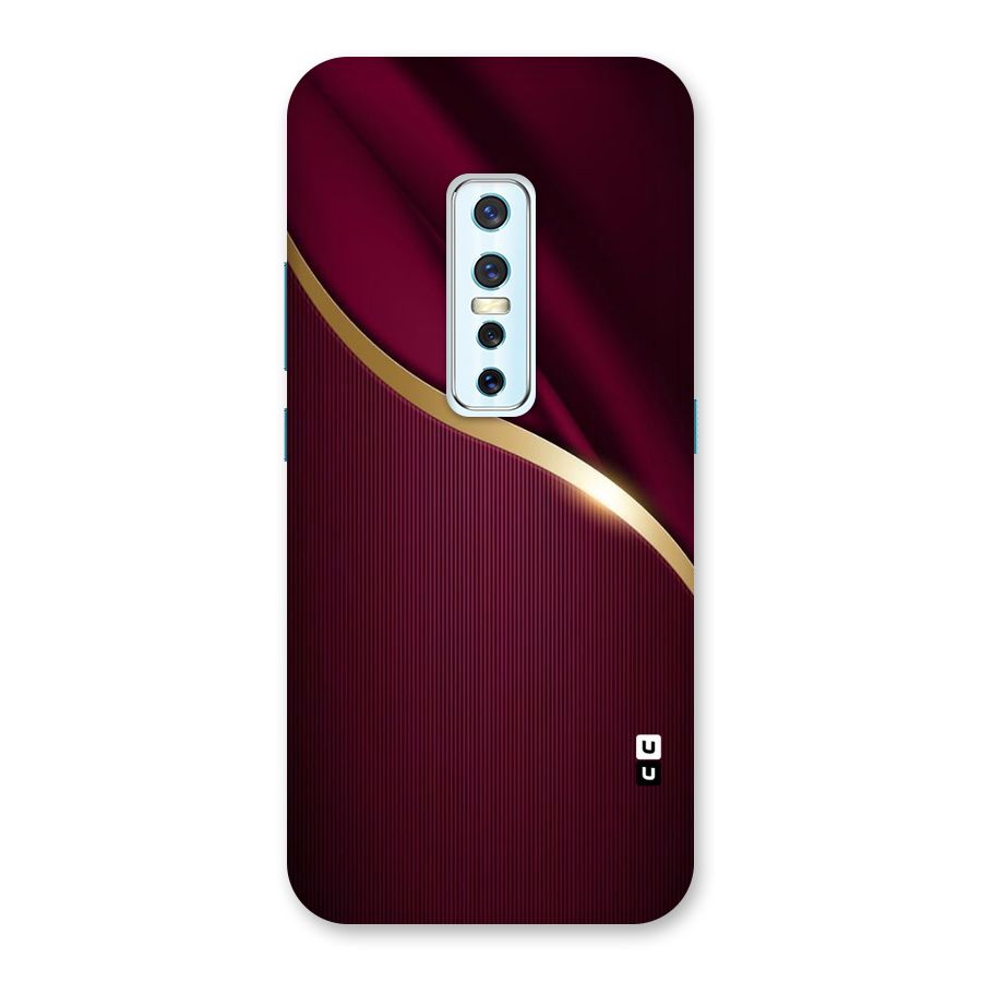 Smooth Maroon Back Case for Vivo V17 Pro
