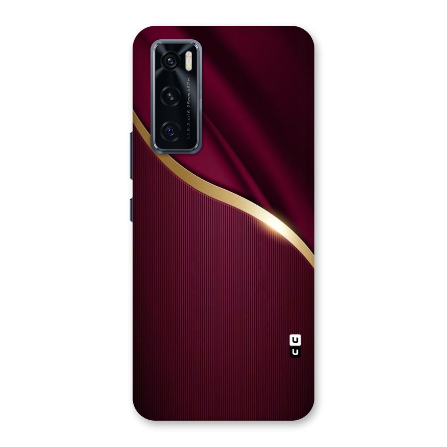Smooth Maroon Back Case for Vivo V20 SE