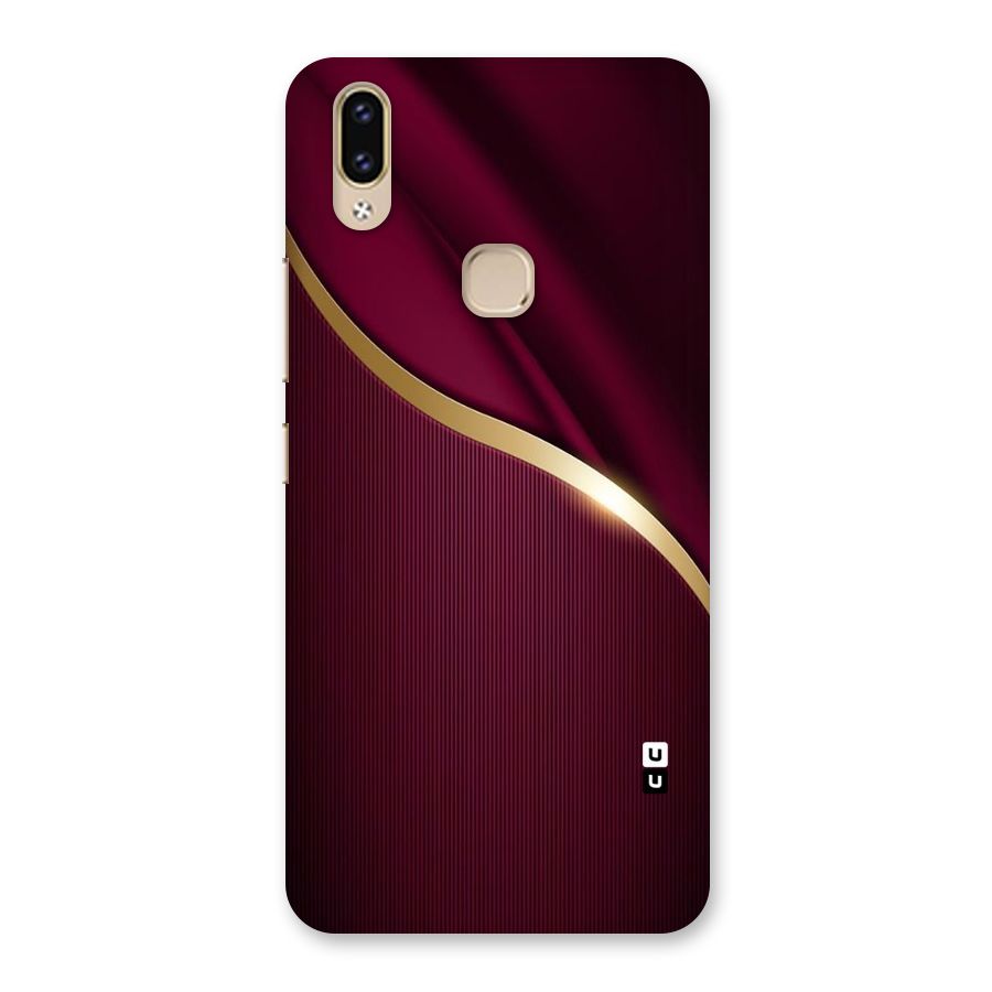 Smooth Maroon Back Case for Vivo V9 Youth