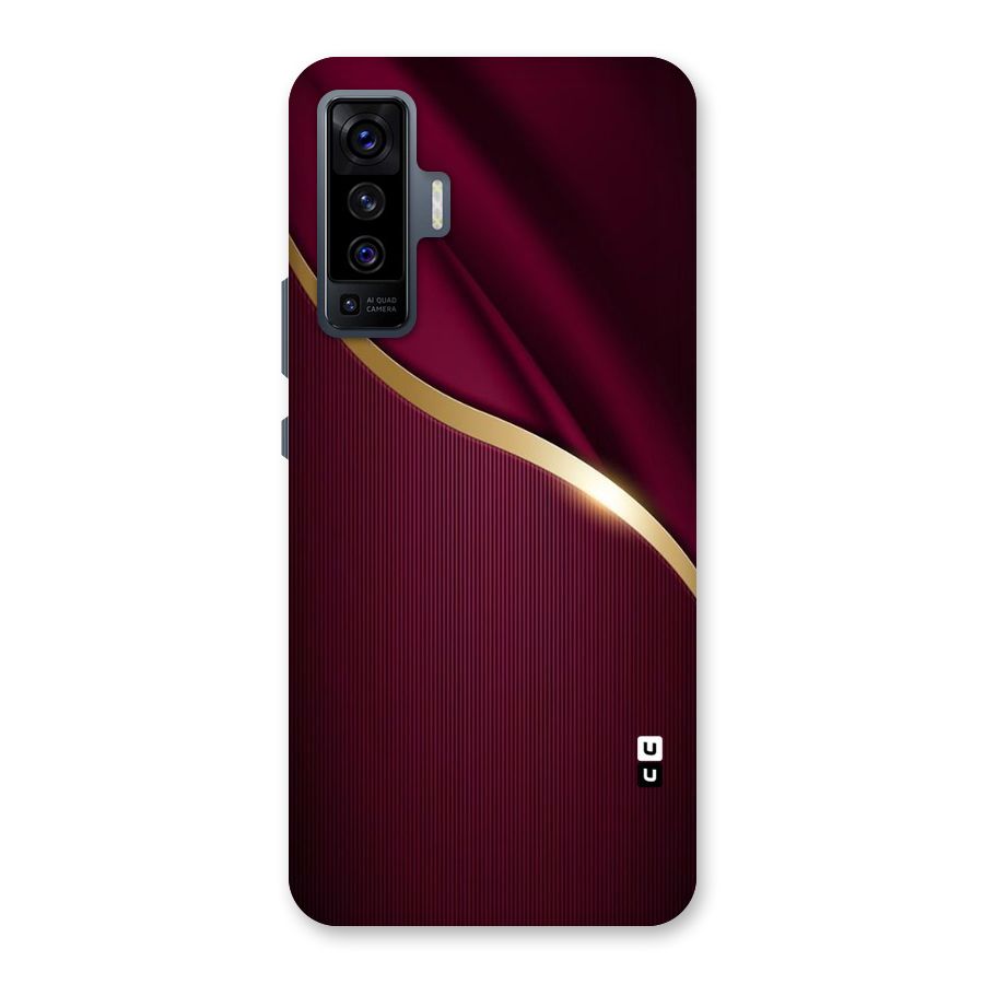 Smooth Maroon Back Case for Vivo X50