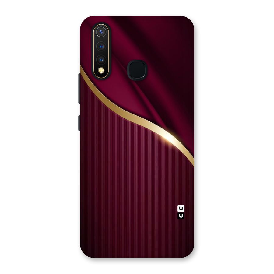 Smooth Maroon Back Case for Vivo Y19
