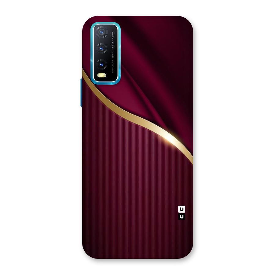 Smooth Maroon Back Case for Vivo Y20A