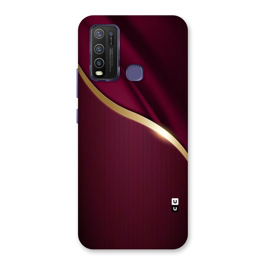 Smooth Maroon Back Case for Vivo Y50