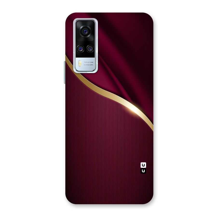 Smooth Maroon Back Case for Vivo Y51