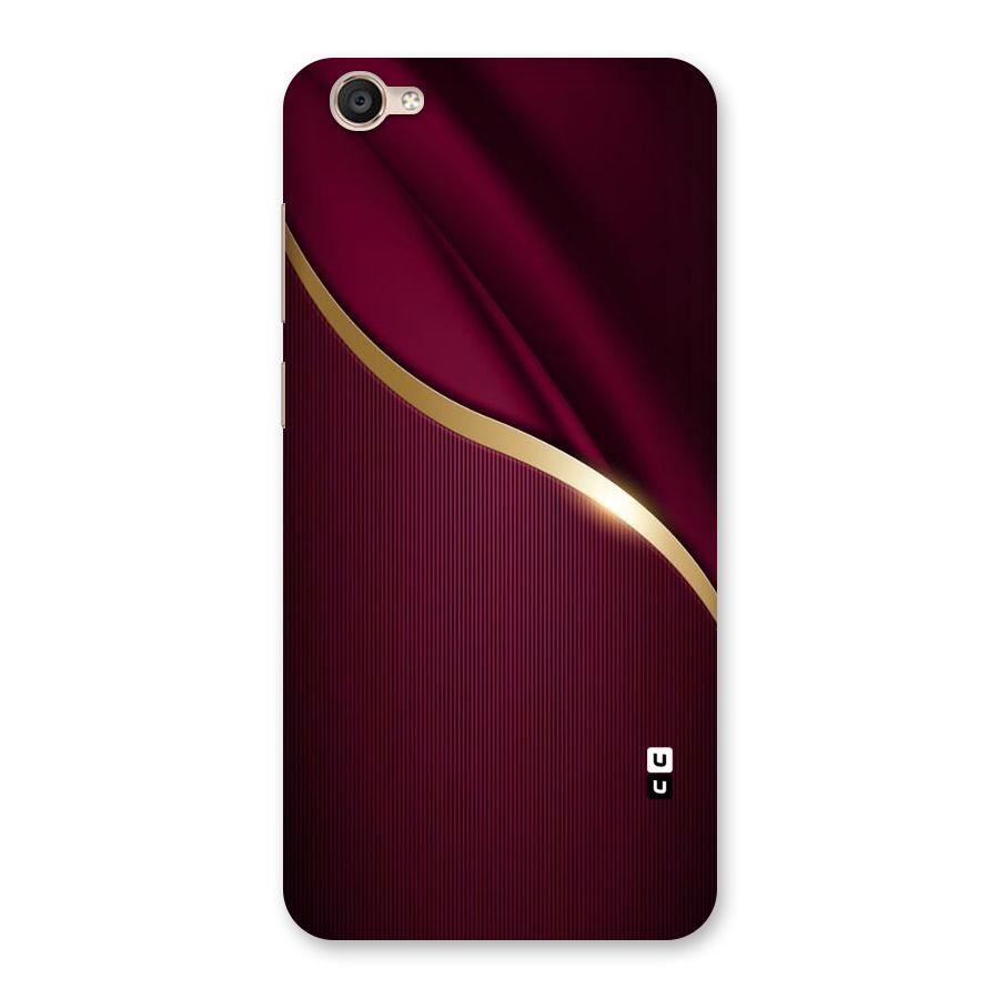 Smooth Maroon Back Case for Vivo Y55s