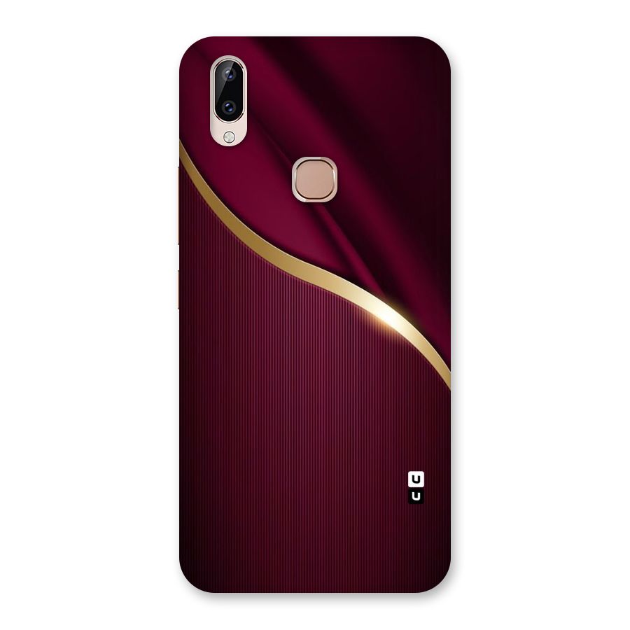 Smooth Maroon Back Case for Vivo Y83 Pro