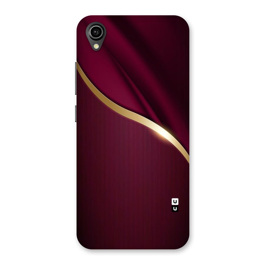 Smooth Maroon Back Case for Vivo Y90