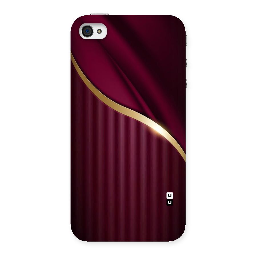 Smooth Maroon Back Case for iPhone 4 4s