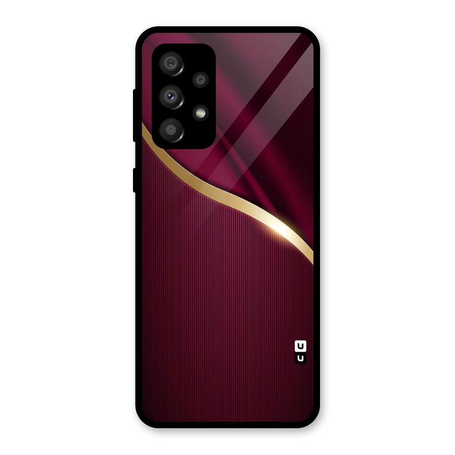 Smooth Maroon Glass Back Case for Galaxy A32