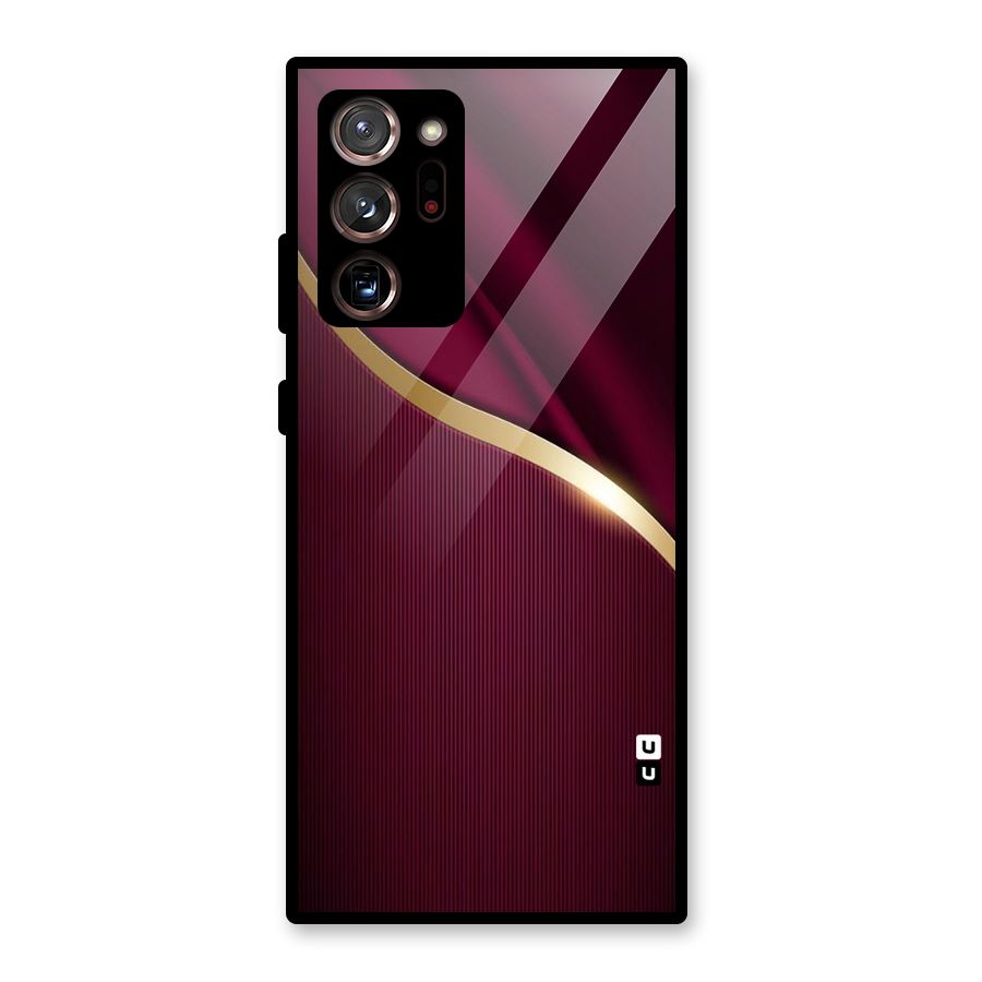 Smooth Maroon Glass Back Case for Galaxy Note 20 Ultra 5G