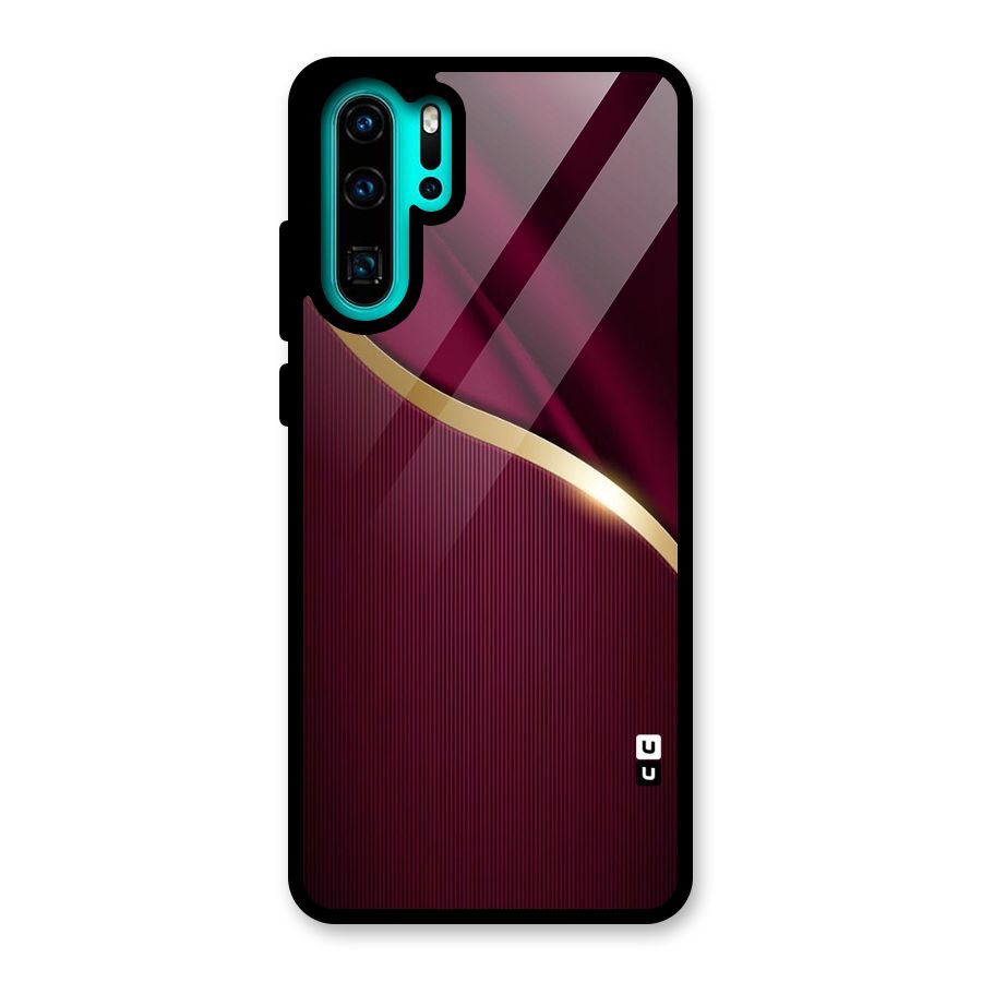 Smooth Maroon Glass Back Case for Huawei P30 Pro