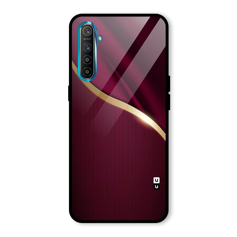 Smooth Maroon Glass Back Case for Realme X2