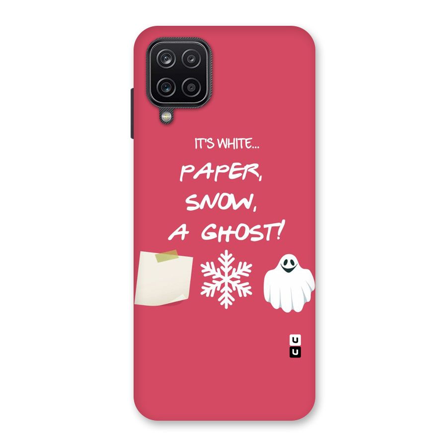 Snow Paper Back Case for Galaxy A12
