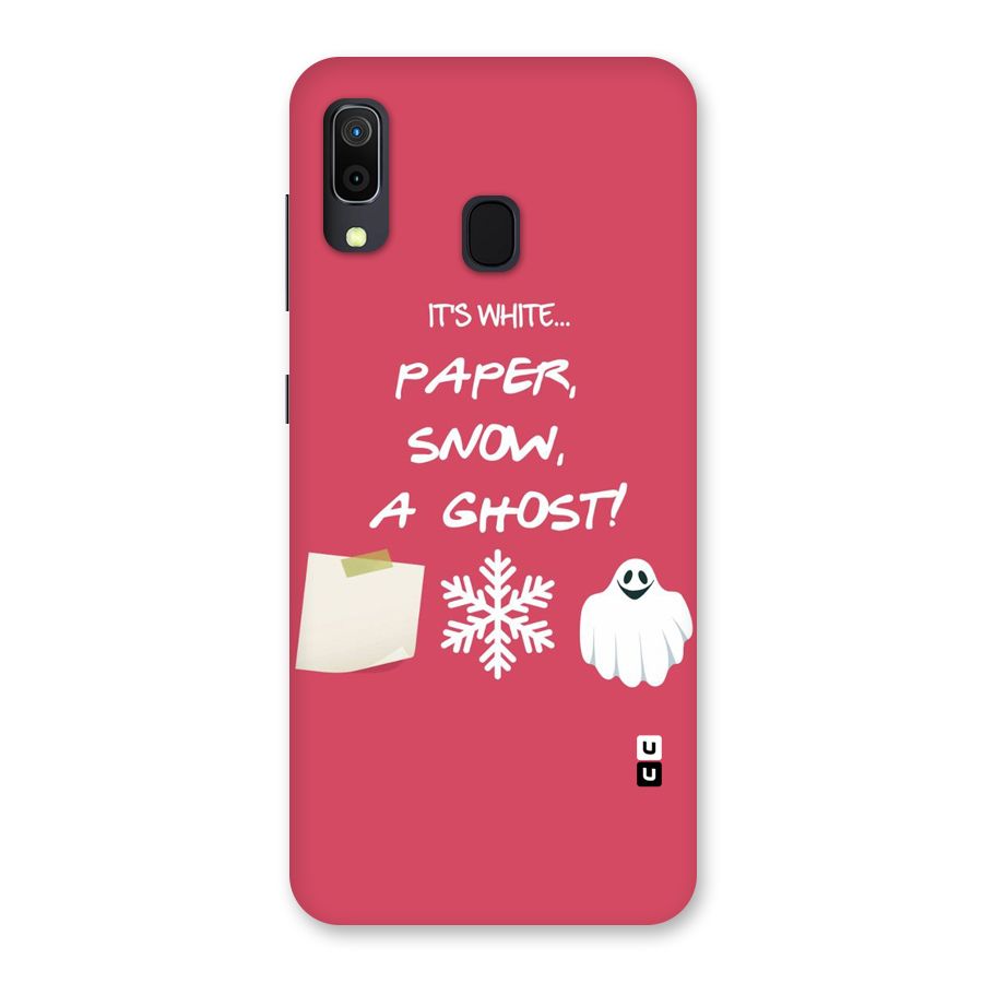 Snow Paper Back Case for Galaxy A20