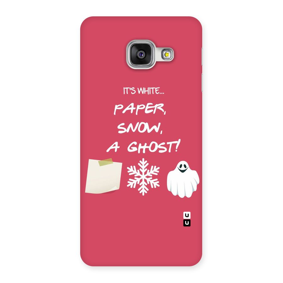 Snow Paper Back Case for Galaxy A3 2016