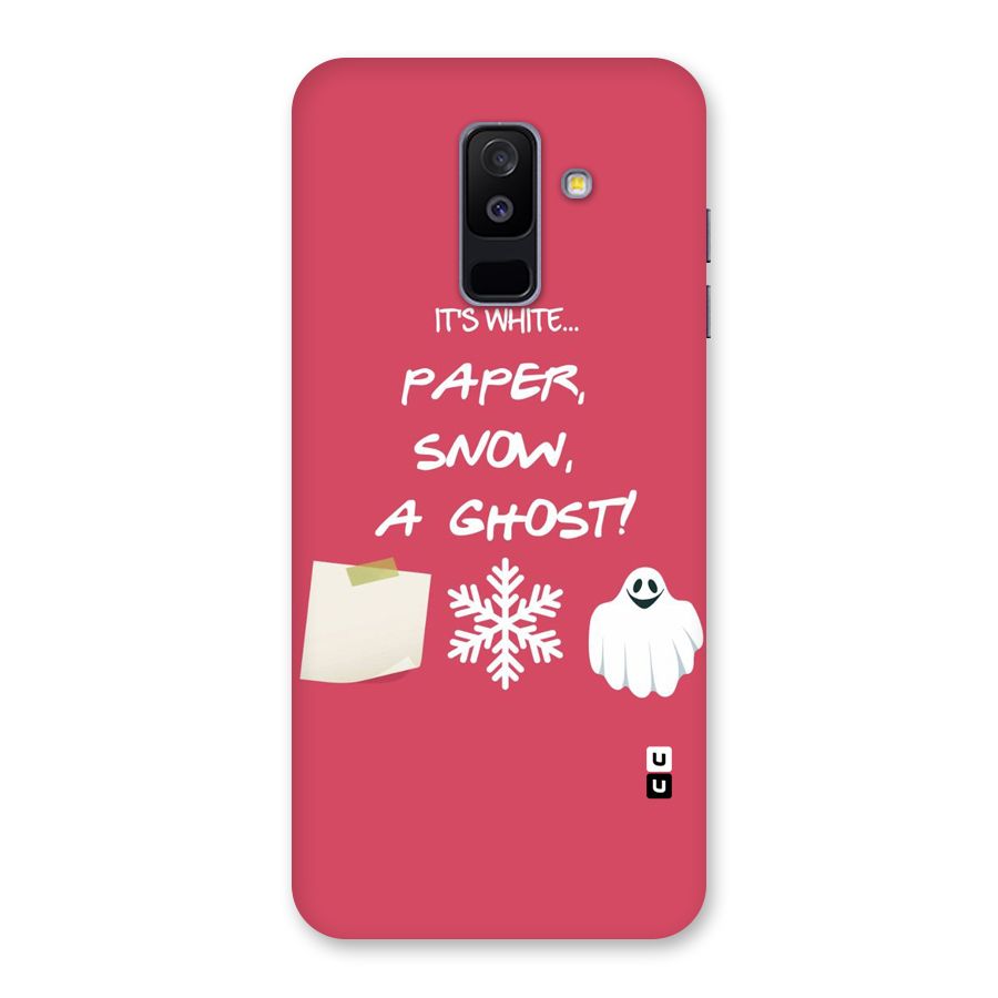 Snow Paper Back Case for Galaxy A6 Plus