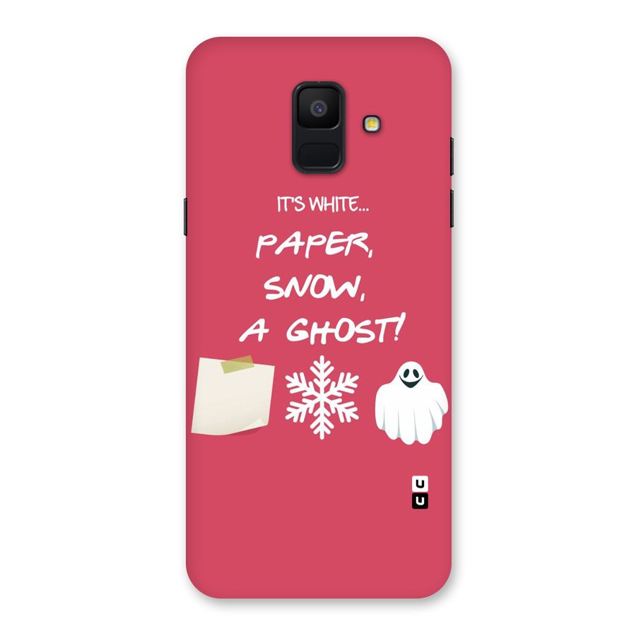 Snow Paper Back Case for Galaxy A6 (2018)