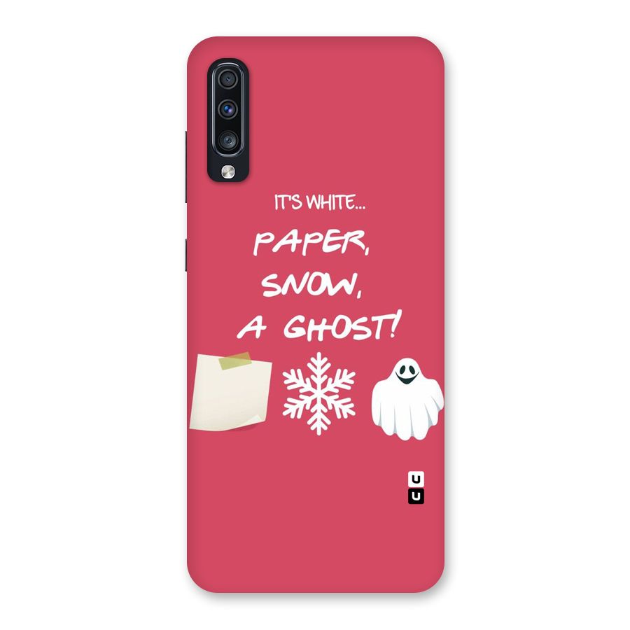 Snow Paper Back Case for Galaxy A70