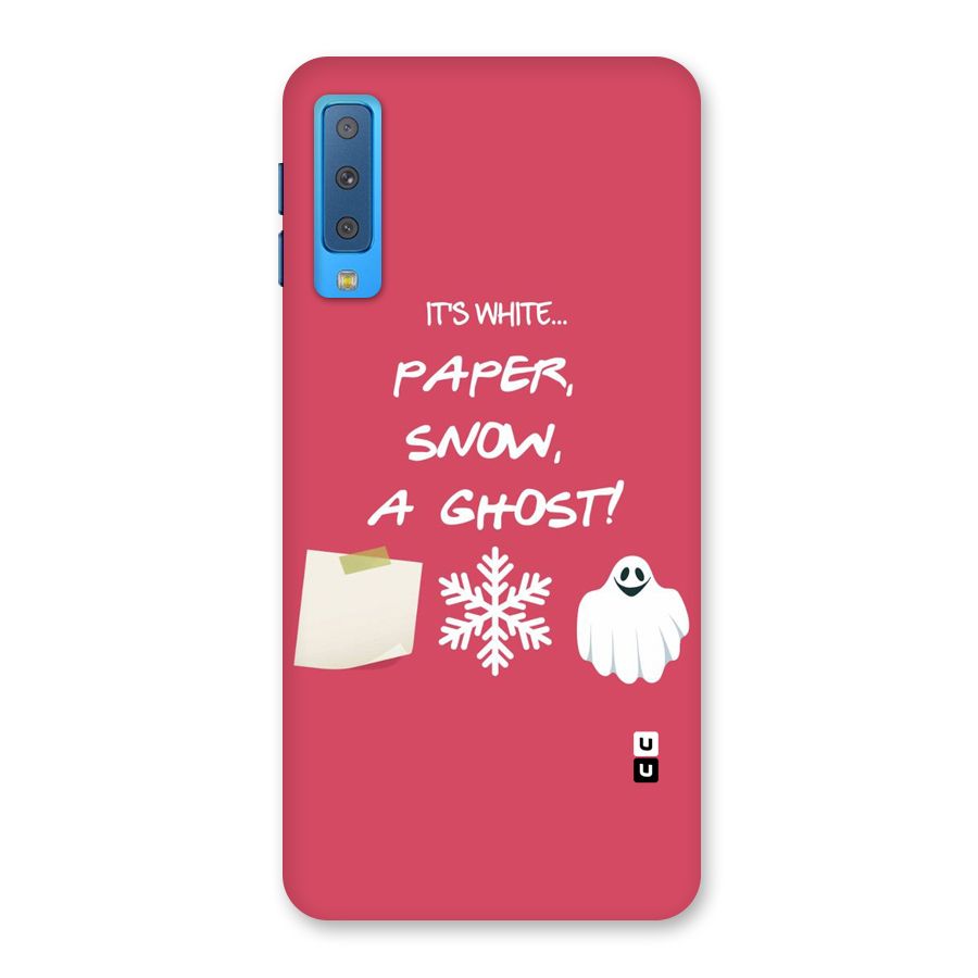 Snow Paper Back Case for Galaxy A7 (2018)