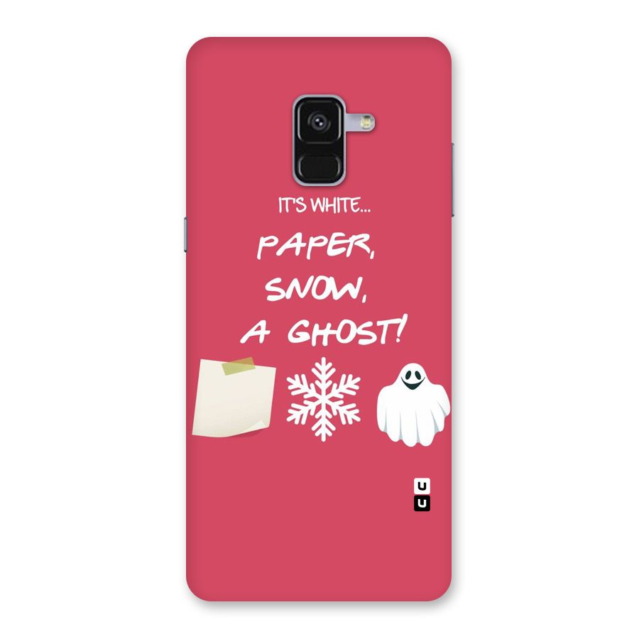 Snow Paper Back Case for Galaxy A8 Plus