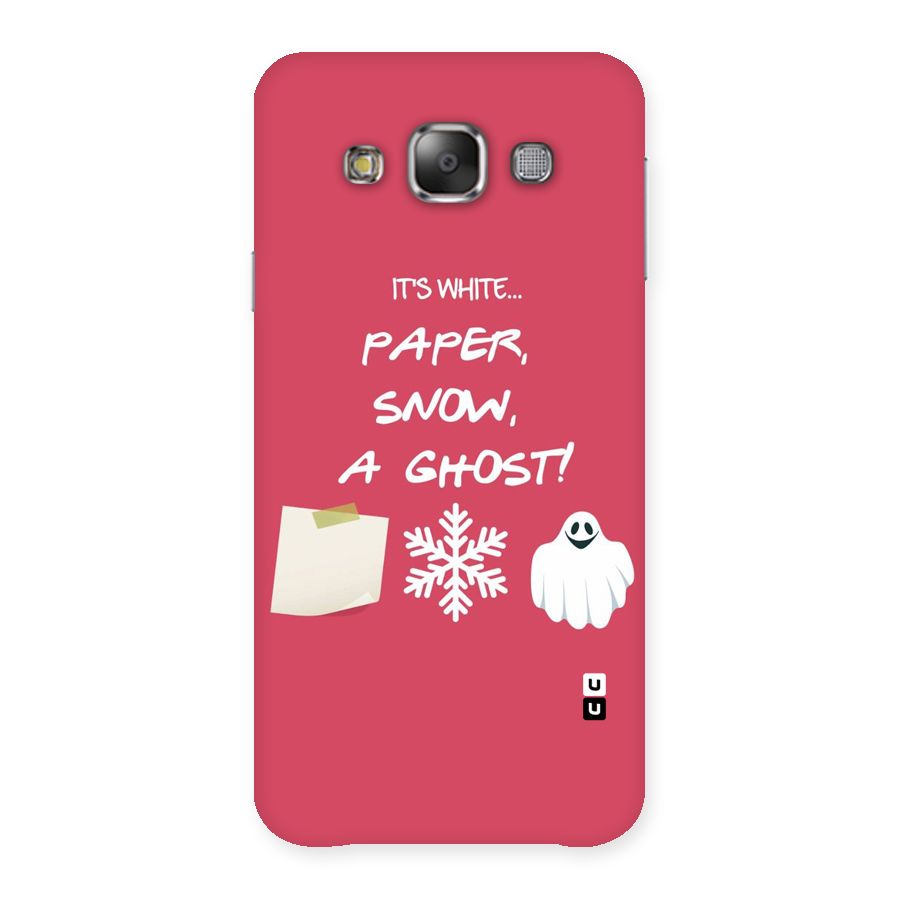 Snow Paper Back Case for Galaxy E7