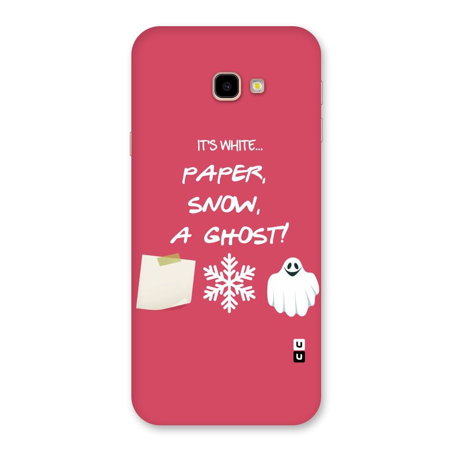 Snow Paper Back Case for Galaxy J4 Plus