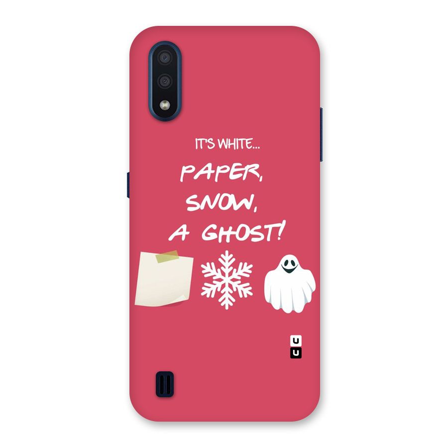 Snow Paper Back Case for Galaxy M01