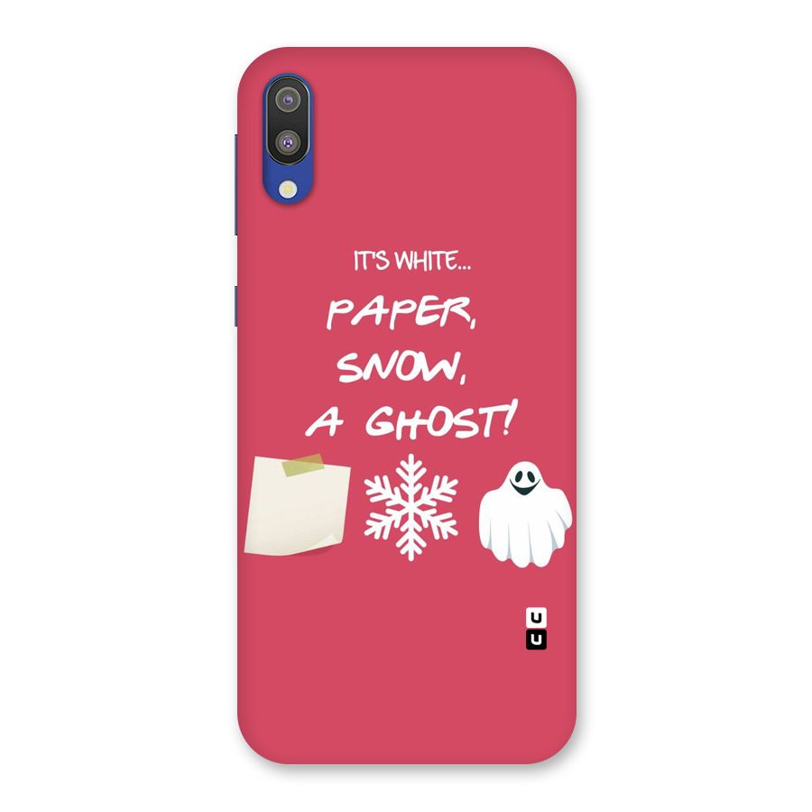 Snow Paper Back Case for Galaxy M10