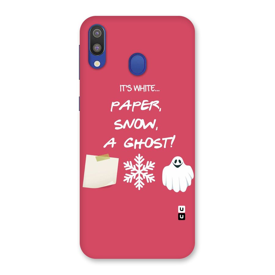 Snow Paper Back Case for Galaxy M20