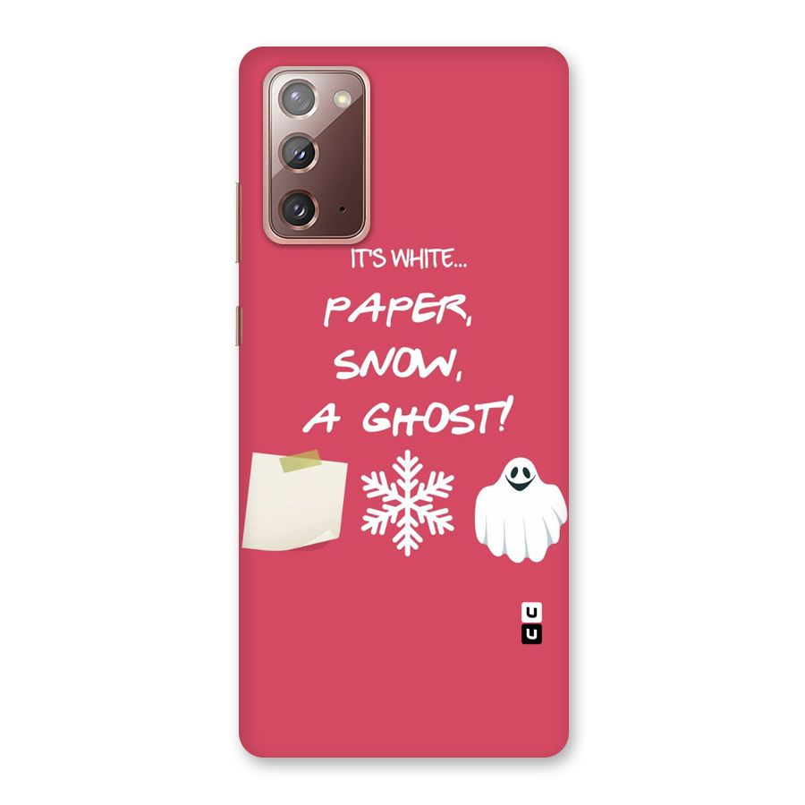 Snow Paper Back Case for Galaxy Note 20