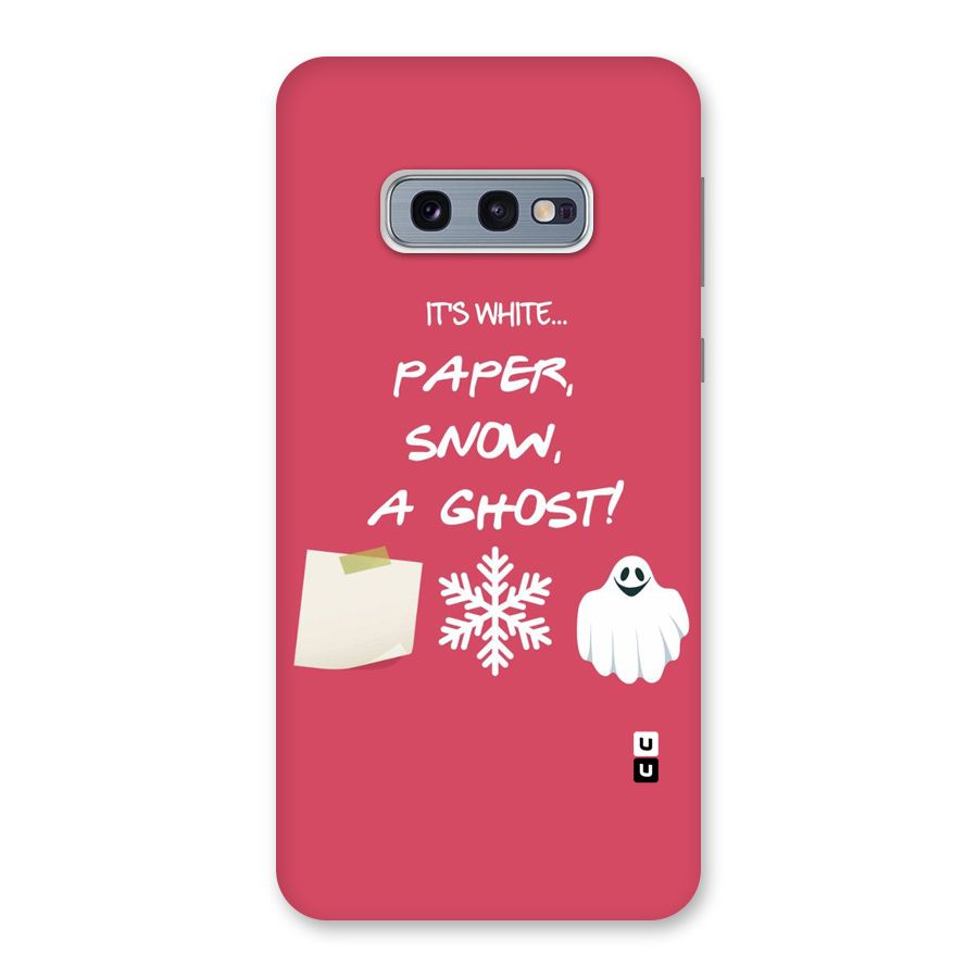Snow Paper Back Case for Galaxy S10e
