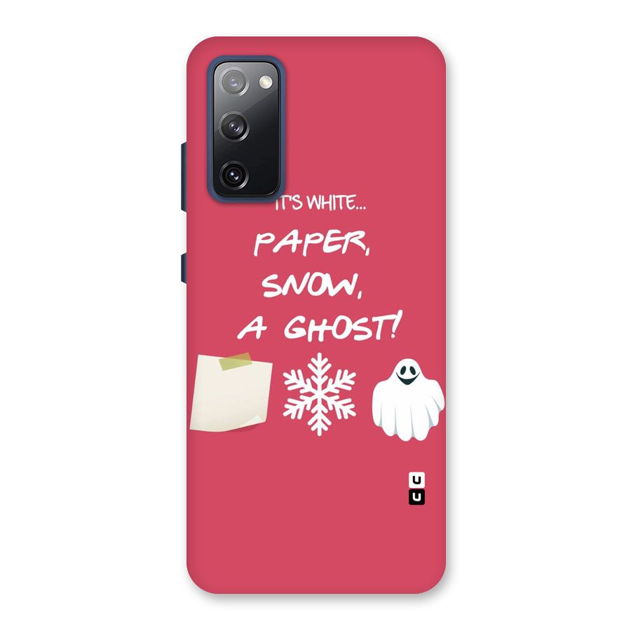 Snow Paper Back Case for Galaxy S20 FE