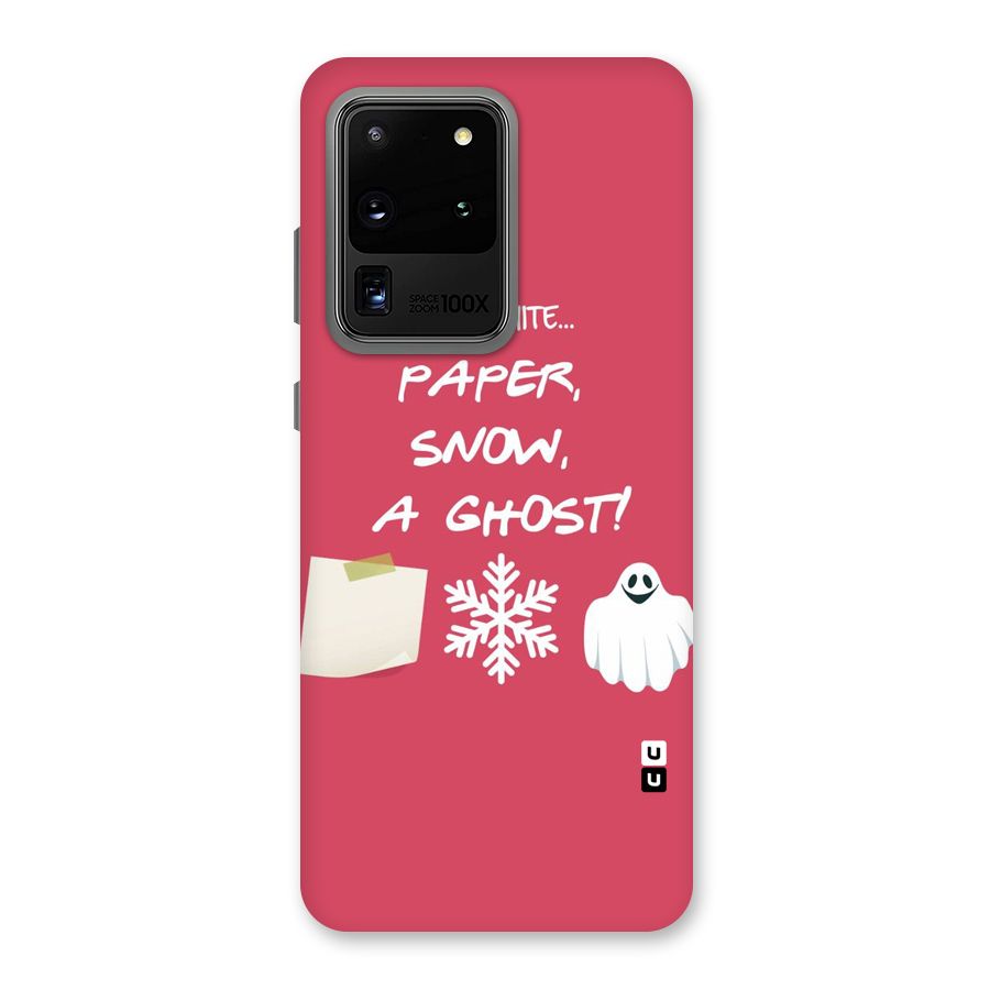 Snow Paper Back Case for Galaxy S20 Ultra