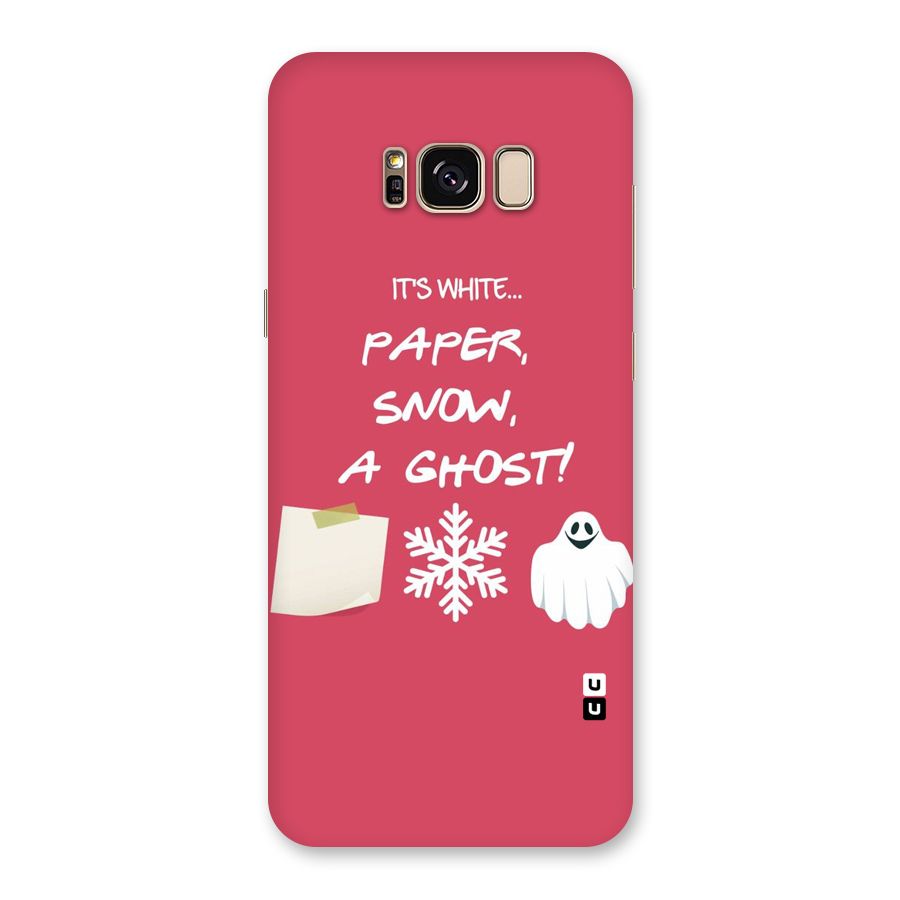 Snow Paper Back Case for Galaxy S8 Plus