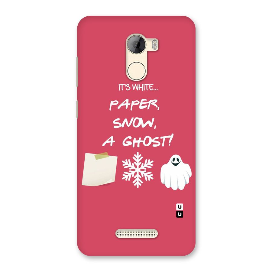 Snow Paper Back Case for Gionee A1 LIte