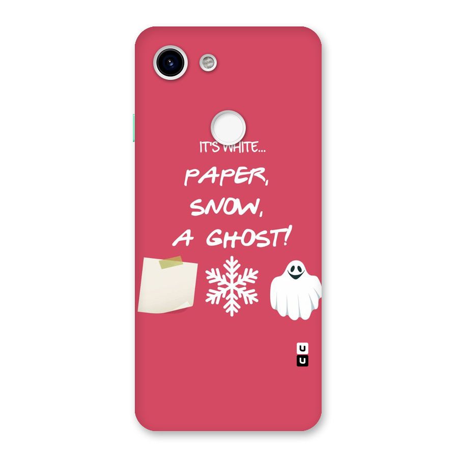 Snow Paper Back Case for Google Pixel 3