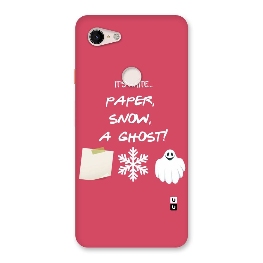 Snow Paper Back Case for Google Pixel 3 XL