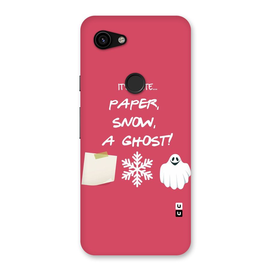 Snow Paper Back Case for Google Pixel 3a