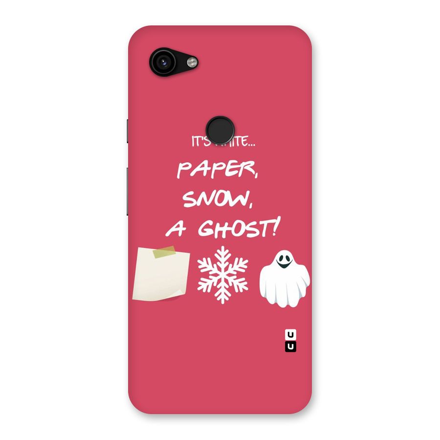 Snow Paper Back Case for Google Pixel 3a XL