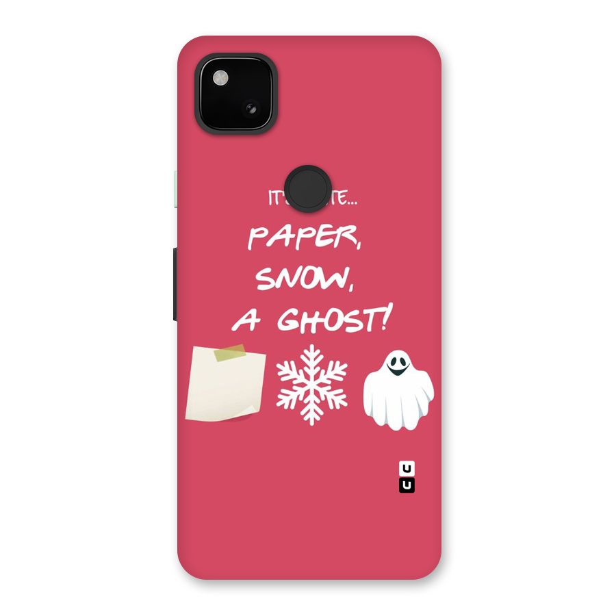 Snow Paper Back Case for Google Pixel 4a