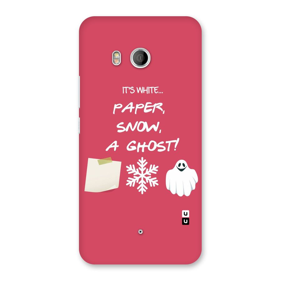 Snow Paper Back Case for HTC U11