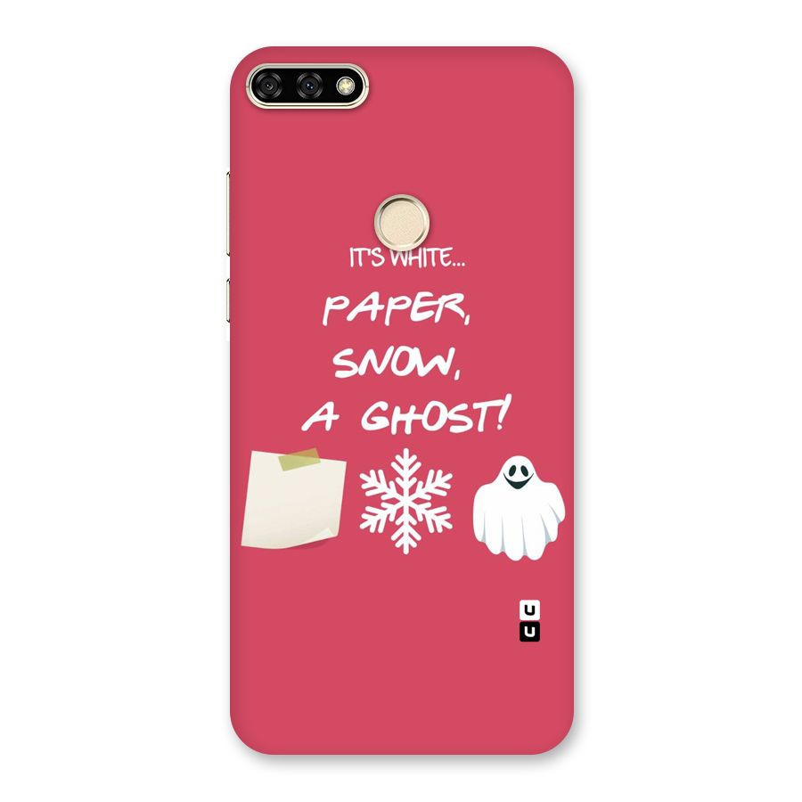 Snow Paper Back Case for Honor 7A
