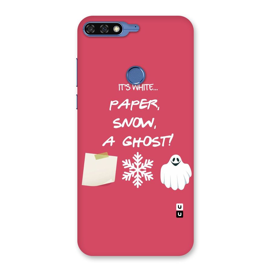 Snow Paper Back Case for Honor 7C